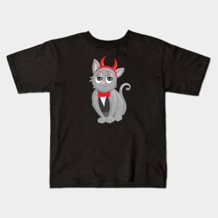 Halloween Cat Costume Kids T-Shirt